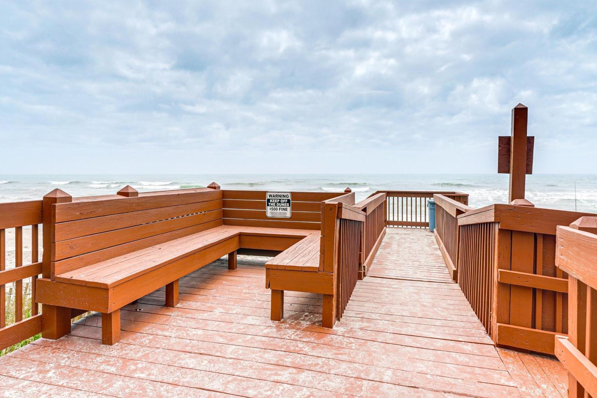 Steps To The Beach Oceanfront Condo With Lanai! North Topsail Beach Eksteriør billede